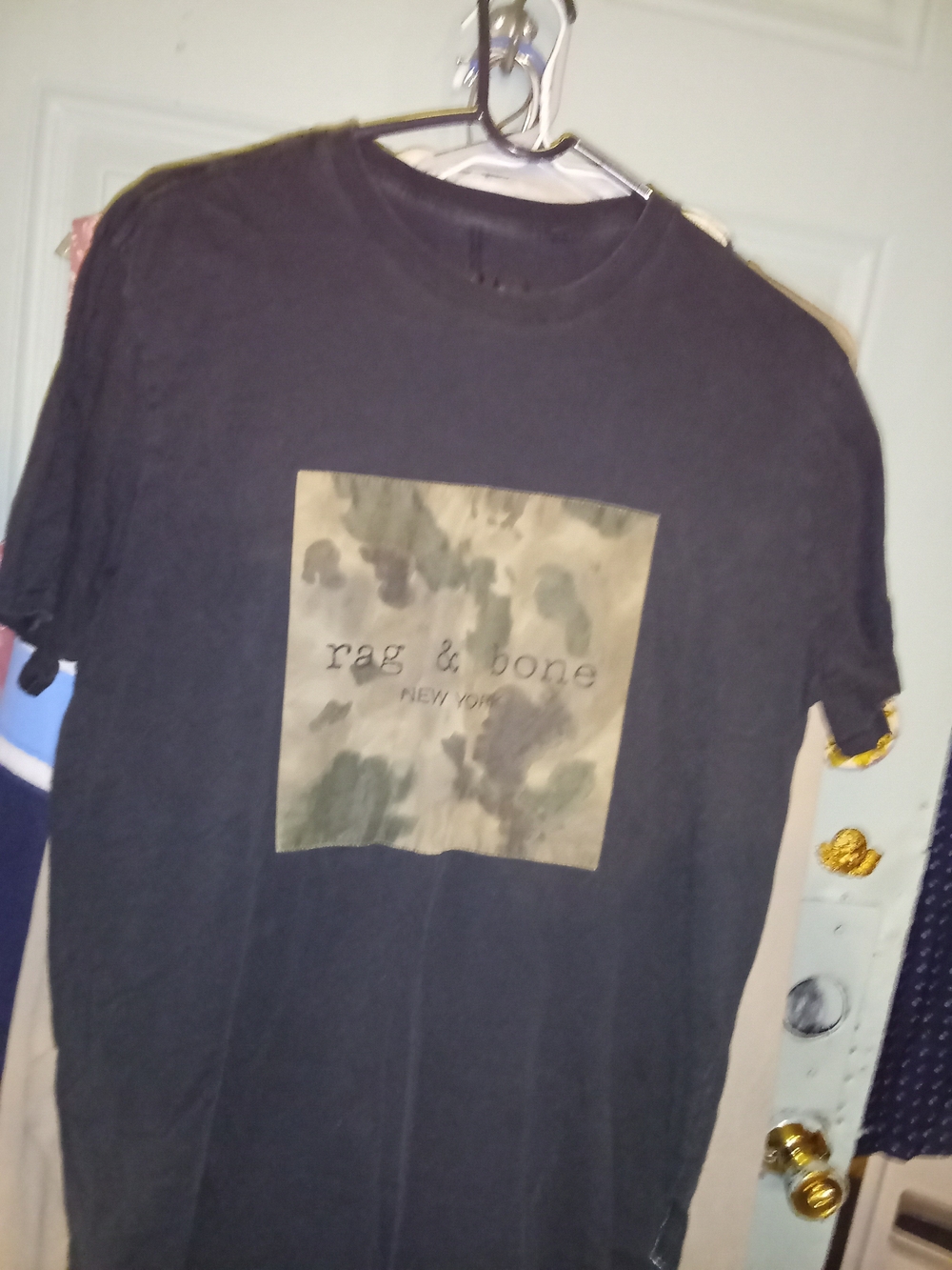 rag & bone Men's Black Logo Graphic T-Shirt